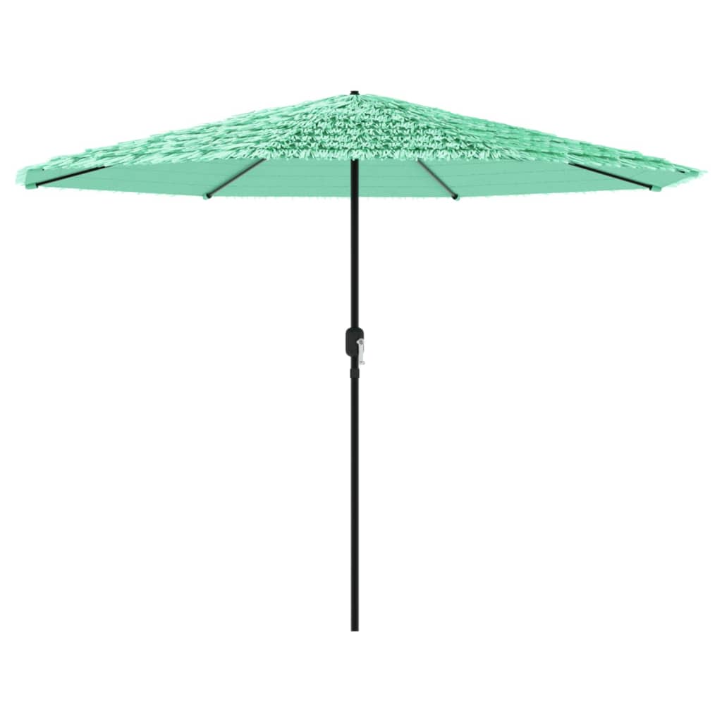 Parasol Vidaxl con poste de acero 388x388x248 cm verde