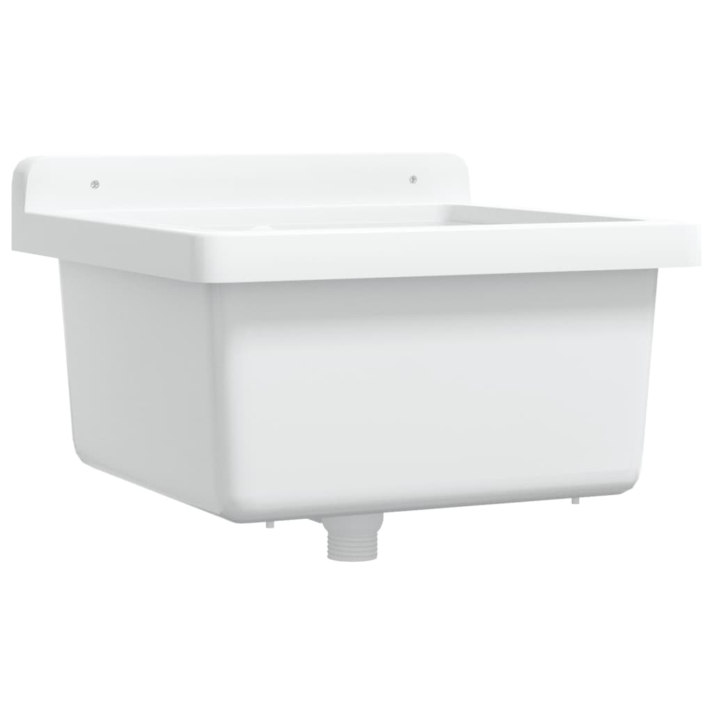 Vidaxl Washbasin Wall -40x40x24 cm Biała żywica