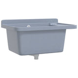 Vidaxl Washbasin Wall -60x40x28 cm żywica szarość