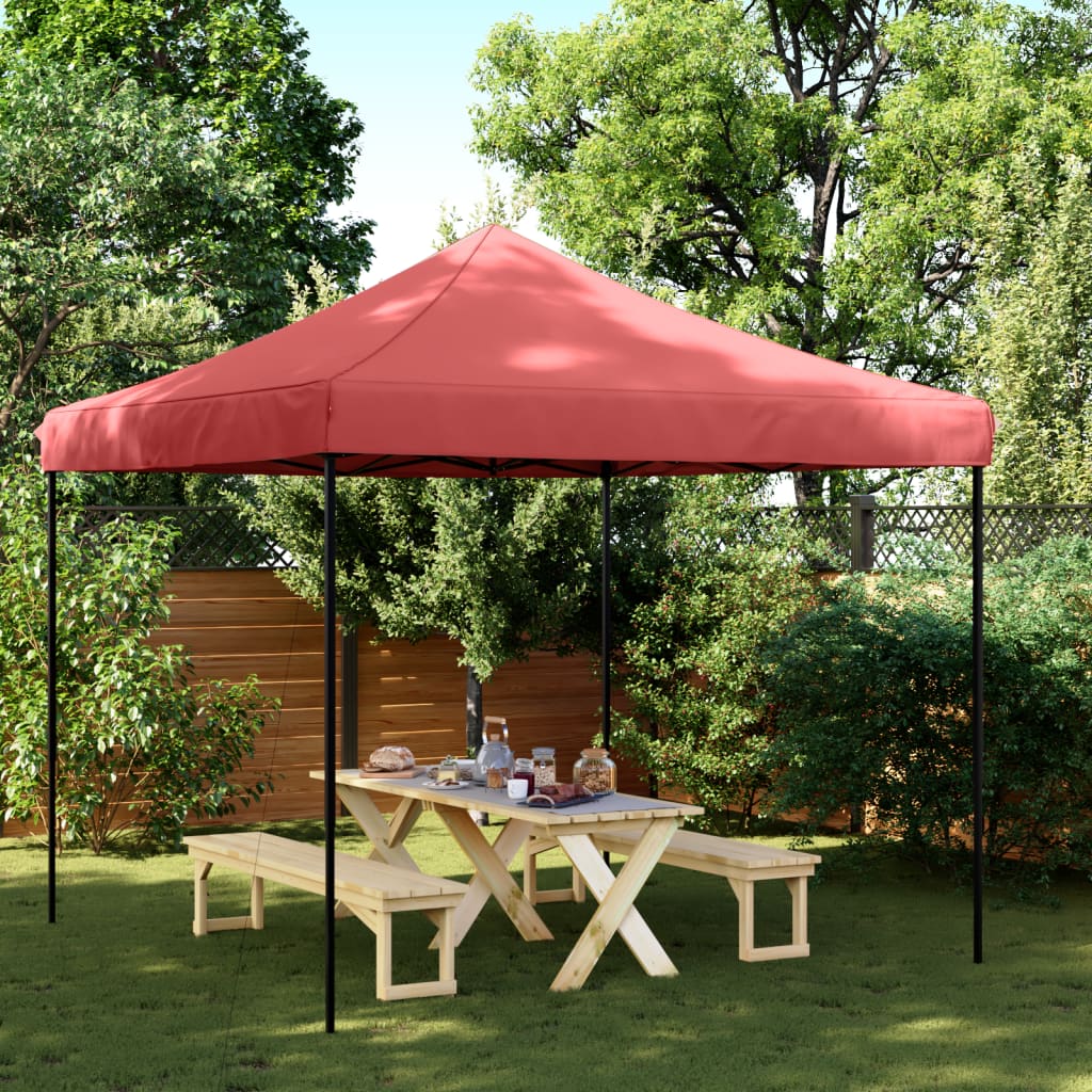 Vidaxl Partytent zložljivo pojavno okno 292x292x315 cm Bordeaux Red