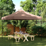 Vidaxl Partytent zložljivo pojavno okno 292x292x315 cm rjava