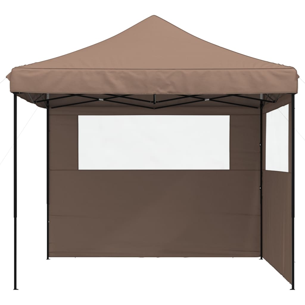 Vidaxl Partytent flappbar Pop-up mat 2 Säit Wänn Brown