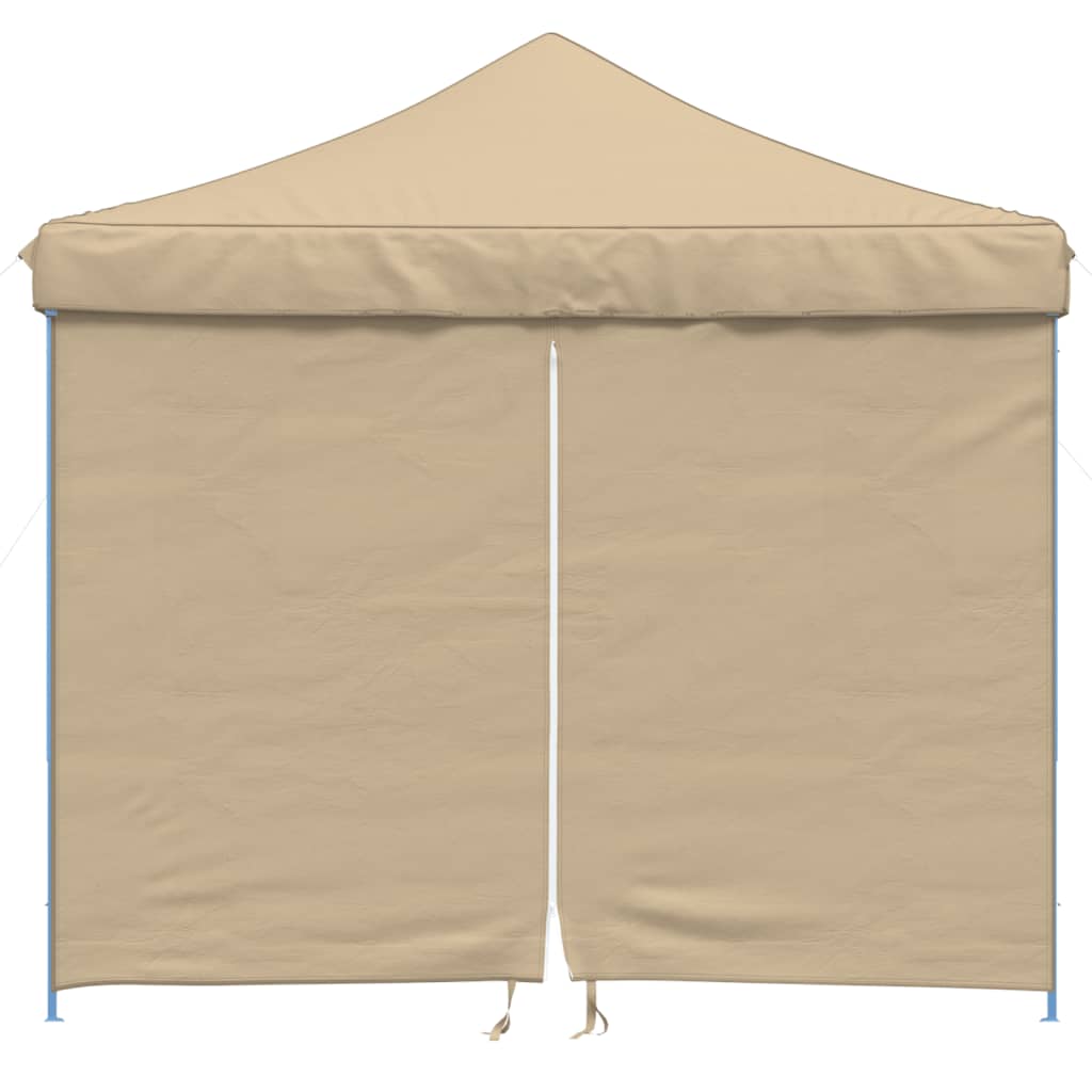 Pop-up pieghevole Vidaxl PartyTent con 4 pareti laterali beige