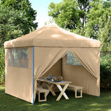 Vidaxl PartyTent Pobles emergentes con 4 paredes laterales beige