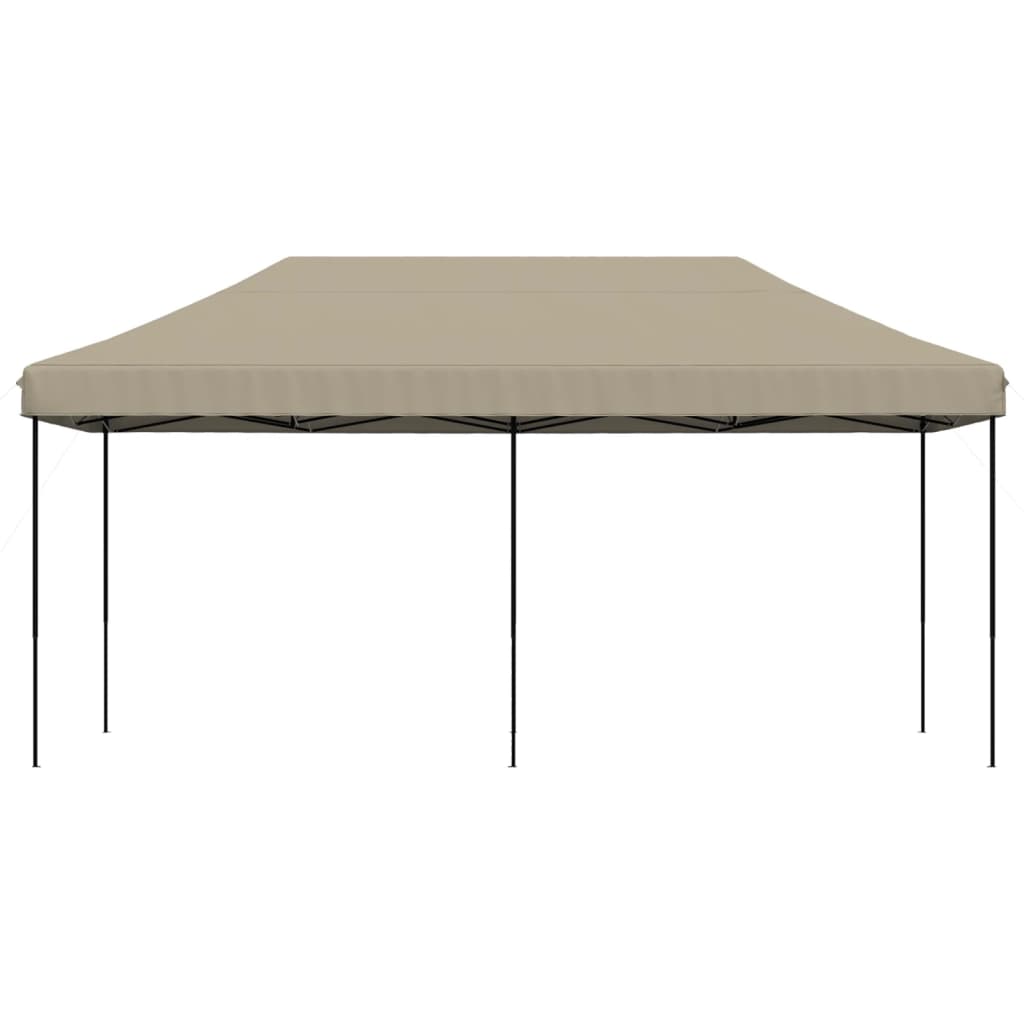 Vidaxl PartyTent foldbar pop-up 580x292x315 cm taupe