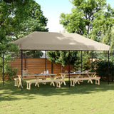 Vidaxl Partytent flappbar Pop-up 580x292x315 cm taupe