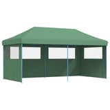 Vidaxl PartyTent Polable Polable avec 3 murs latéraux verts