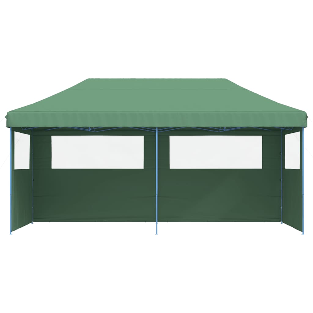 Vidaxl PartyTent Plegable plegable con 3 paredes laterales Verdes