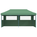 Vidaxl PartyTent Polable Polable avec 3 murs latéraux verts