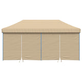 Vidaxl Partytent Foldable Pop-Up with 4 side walls Beige