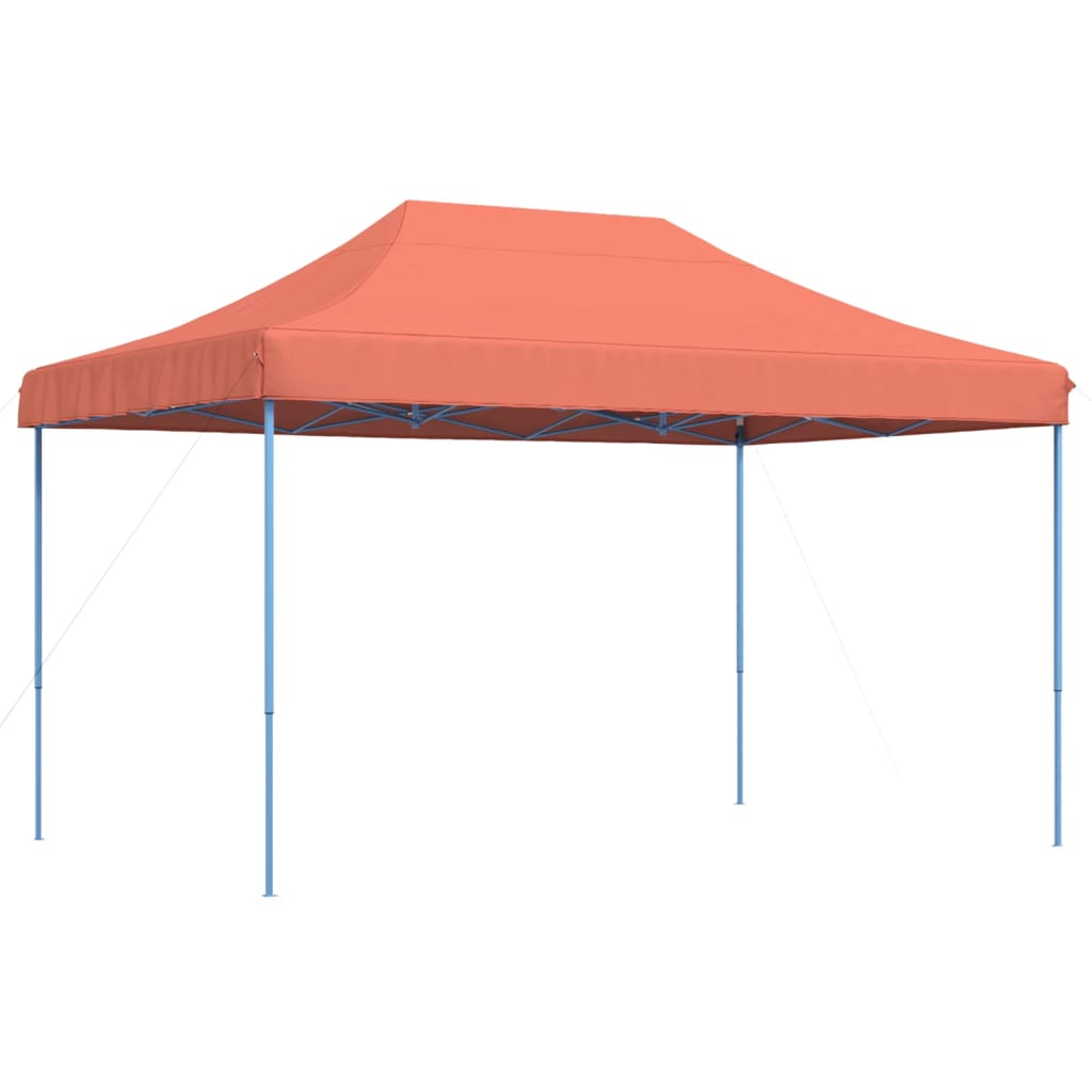 Vidaxl Partytent zložljivo pojavno okno 440x292x315 cm terakota