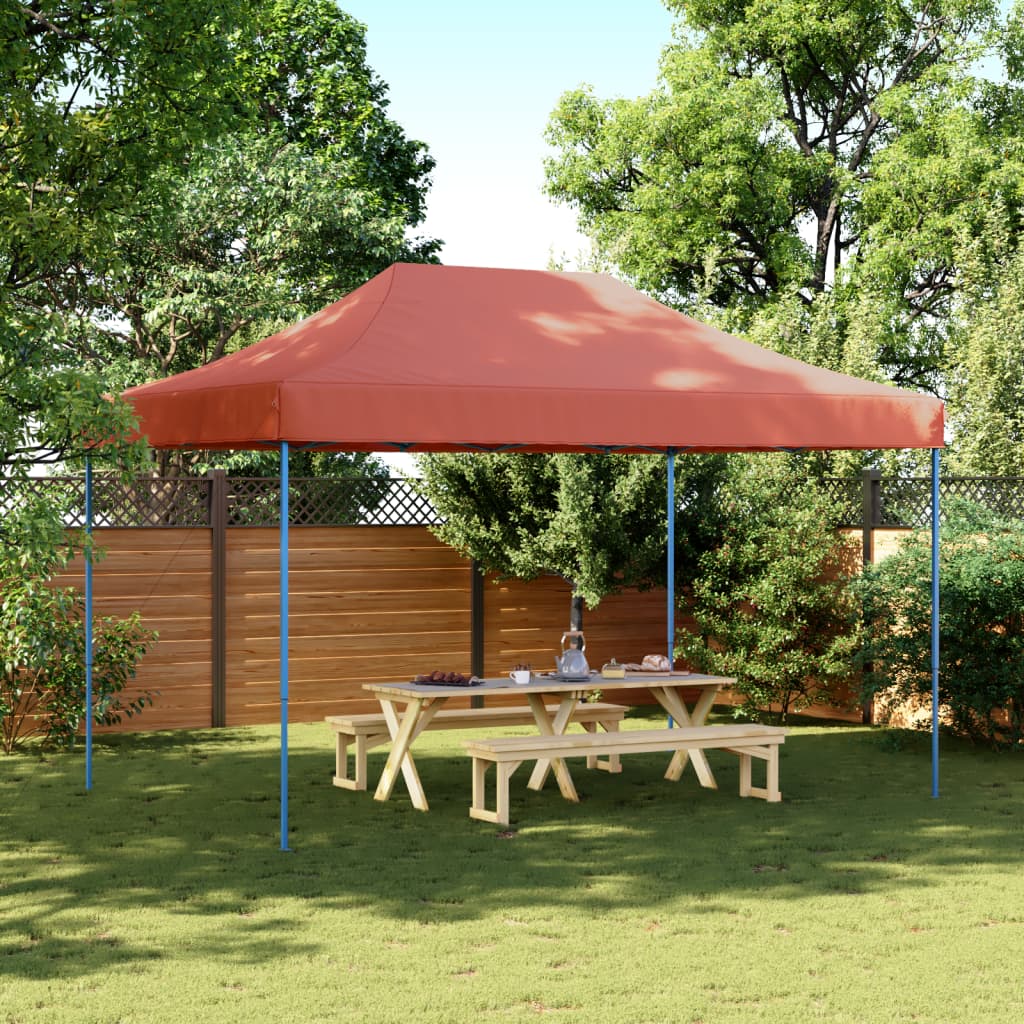 Vidaxl Parttent Foldbar pop-up 440x292x315 cm terracotta