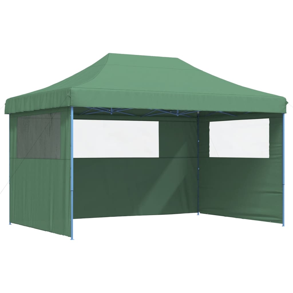 Vidaxl PartyTent Plegable plegable con 3 paredes laterales Verdes