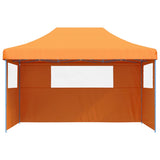 Vidaxl Partytent Foldable Pop-Up With 3 Side Walls Orange