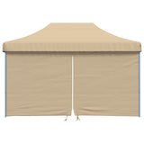 Vidaxl Partytent Faltbares Popup mit 4 Seitenwänden Beige