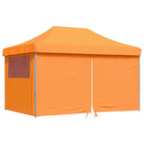 Vidaxl Partytent Foldable Pop-Up With 4 Side Walls Orange