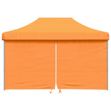 Vidaxl PartyTent fällbar pop-up med 4 sidoväggar orange