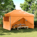 Vidaxl PartyTent fällbar pop-up med 4 sidoväggar orange