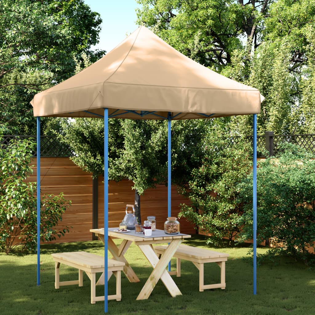 Vidaxl PartyTent Skládací vyskakovací okno 200xx200x306 cm beige