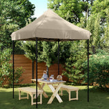 Vidaxl PartyTent Składane wyskakujące okienko 200x200x306 cm taupe