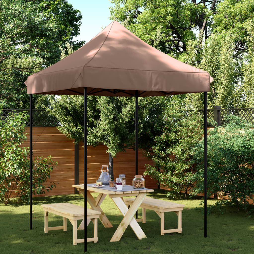 Vidaxl Parttent Foldbar pop-up 200x200x306 cm brun