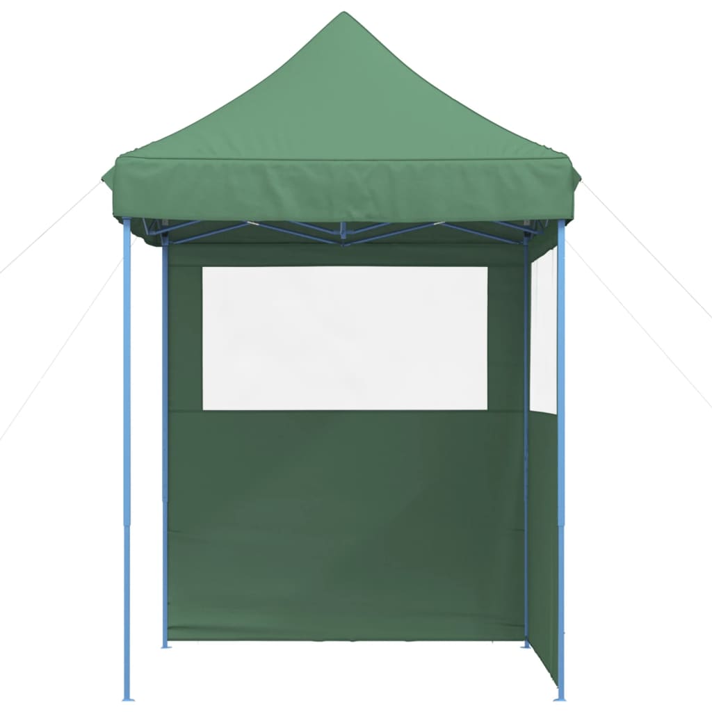 Vidaxl PartyTent Foldable Pop-up avec 2 murs latéraux verts