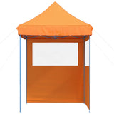 Pop-up pieghevole Vidaxl PartyTent con 2 pareti laterali arancione