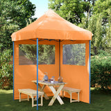 Pop-up pieghevole Vidaxl PartyTent con 2 pareti laterali arancione