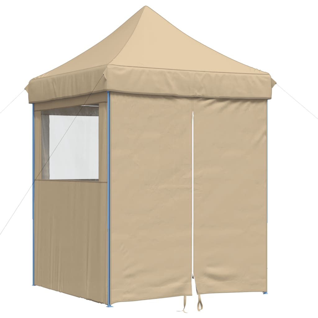 Vidaxl Partytent Faltbares Popup mit 4 Seitenwänden Beige