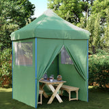 Vidaxl PartyTent Plegable plegable con 4 paredes laterales Verdes