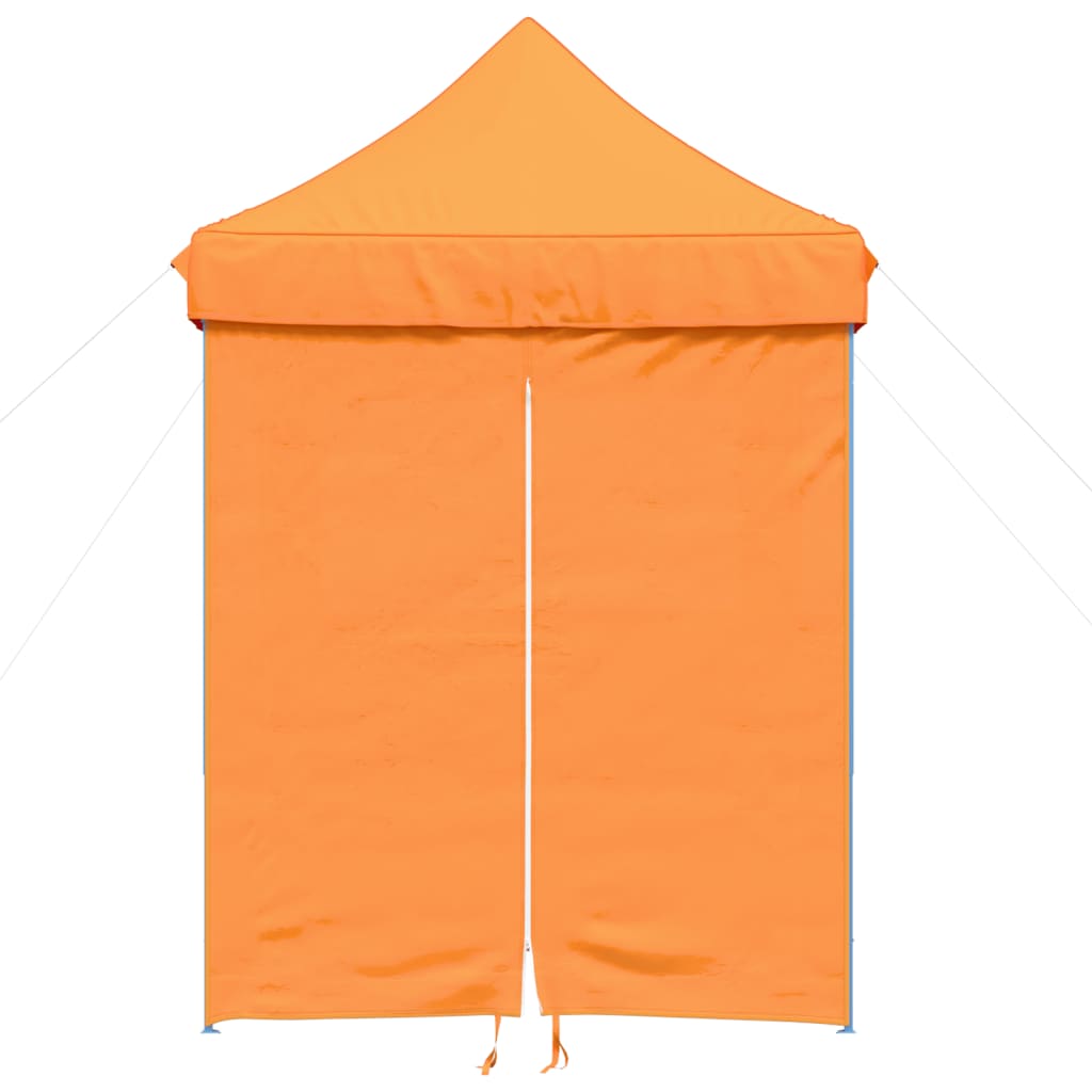 Vidaxl PartyTent Plegable plegable con 4 paredes laterales naranja