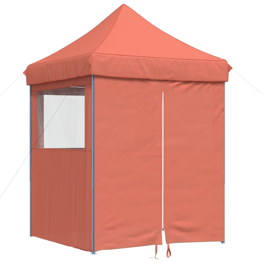 Pop-up pieghevole Vidaxl Partyntent con 4 pareti laterali color terracotta