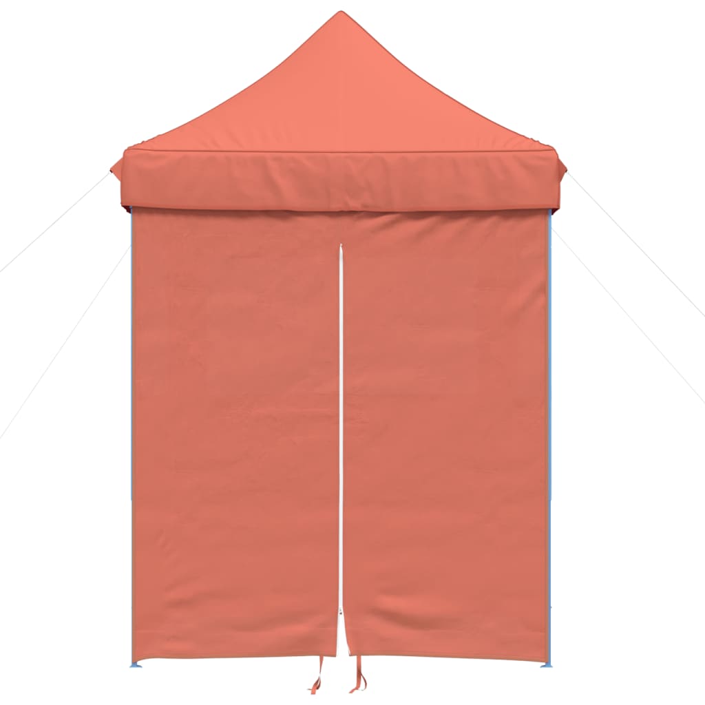 Pop-up pieghevole Vidaxl Partyntent con 4 pareti laterali color terracotta