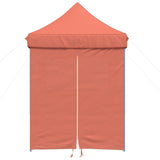 Vidaxl Partytent Polable pliable avec 4 murs latéraux en terre cuite en terre cuite