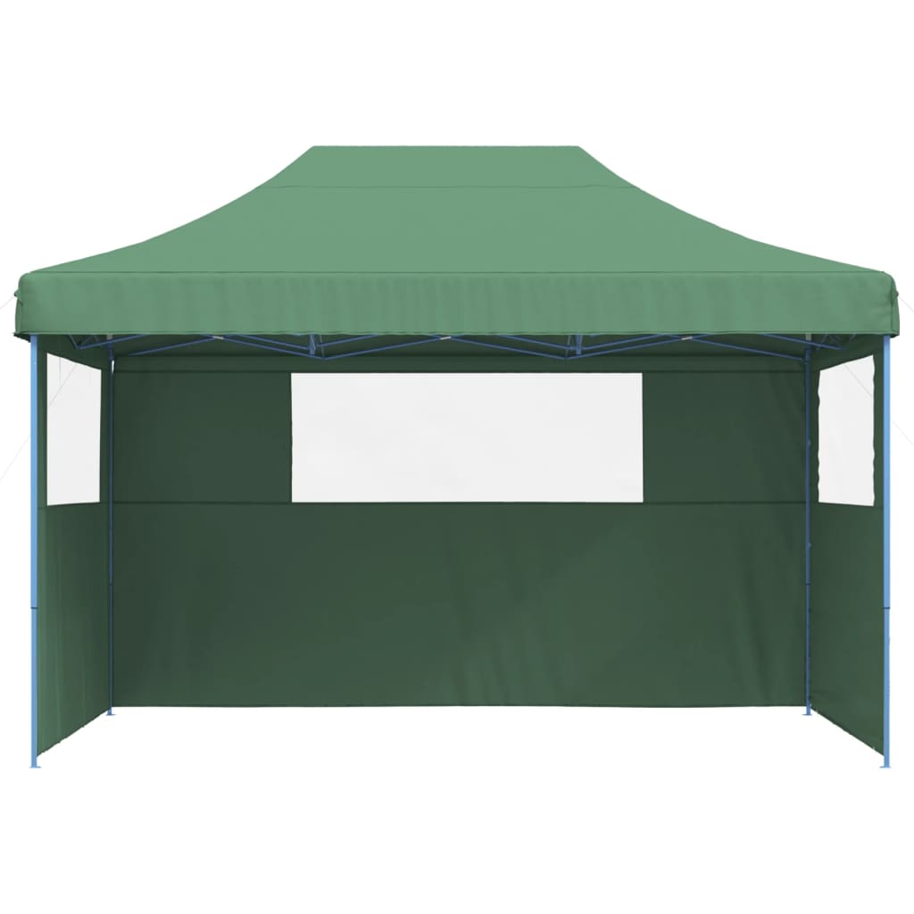 Vidaxl PartyTent Plegable plegable con 3 paredes laterales Verdes