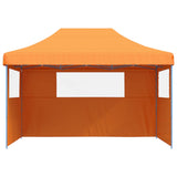 Vidaxl Partytent Polable Polable avec 3 murs latéraux orange