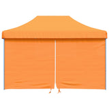 Vidaxl PartyTent sammenleggbar pop-up med 4 sidevegger oransje