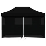 Vidaxl Partytent Foldable Pop-Up With 4 Side Walls Black