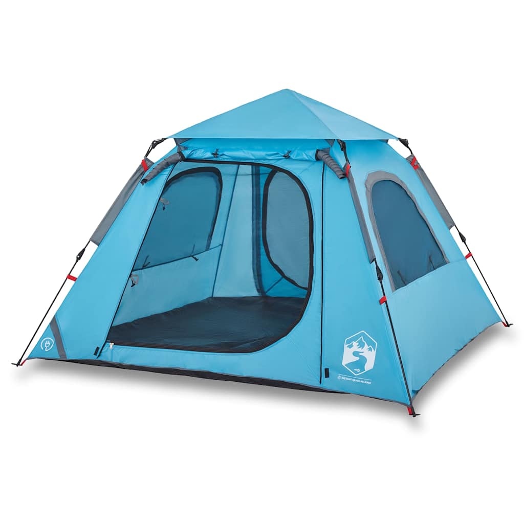 Vidaxl Dome Stan 4-Person Fast Release Blue