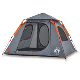 Vidaxl Dome Tent 4 Personne Fast Release Gray et Orange