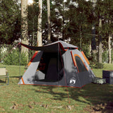 Vidaxl Dome Tent 4 Personne Fast Release Gray et Orange