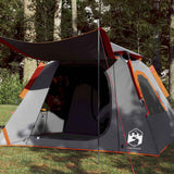 VidaXL Dome tent 4-person fast release gray and orange