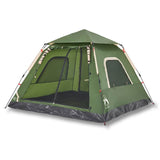 Vidaxl Dome Tent de 5 personas Liberación rápida Green