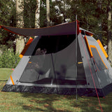 Vidaxl Dome Tent 5-osobowy szybki wydawanie Grey i Orange