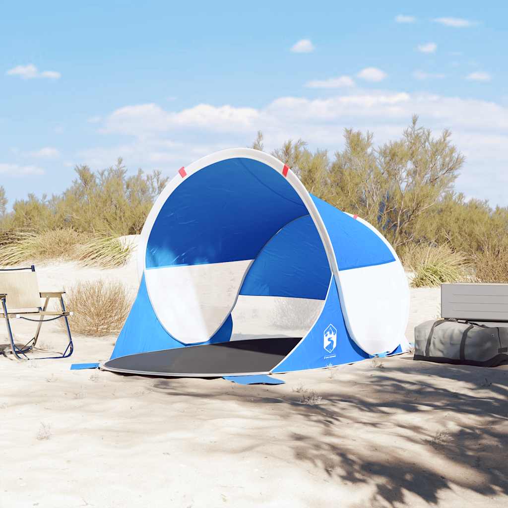 Vidaxl Beach Tält Pop-up Waterproof Azure Blue