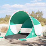 Vidaxl beach tent pop-up waterproof sea green