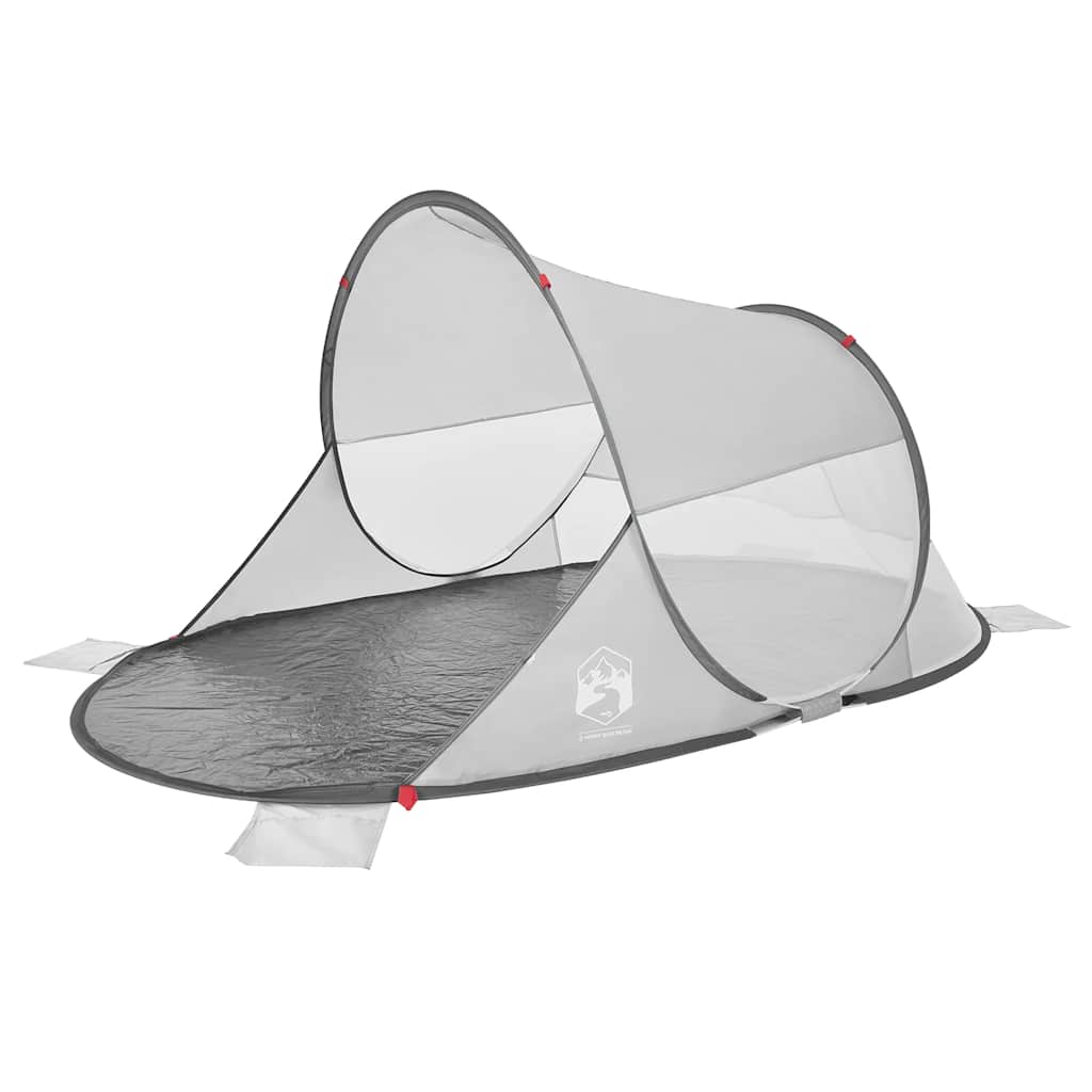 Vidaxl beach tent pop-up waterproof gray