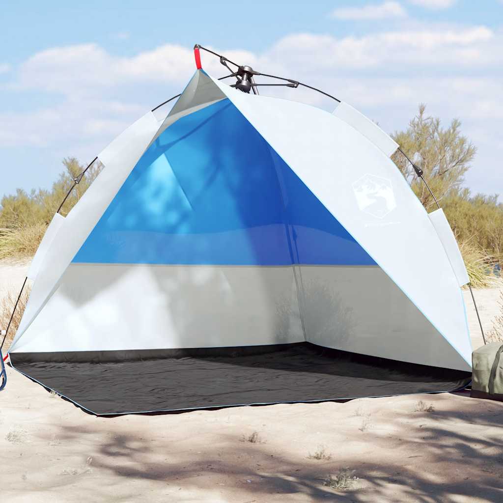 Vidaxl Beach Tent Imploage Fast Doning Azure Azure Blue