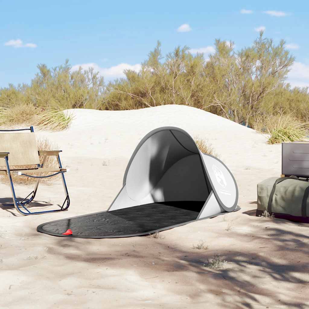 Vidaxl beach tent pop-up waterproof gray