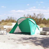 Vidaxl Beach Tent 2 Pop-urs Pop-urs étanche Green de mer